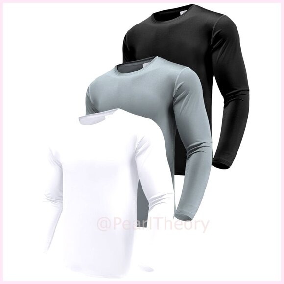 Performance Long Sleeve T-Shirts UPF 50+ Sun Protection 85% Polyester 15%